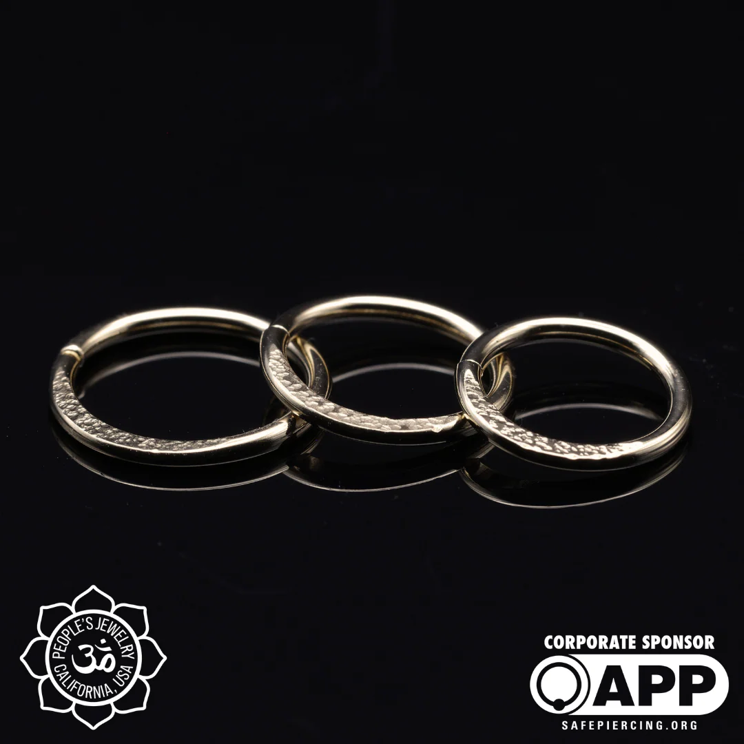 14k Gold Flattened Rings - People's Jewelry