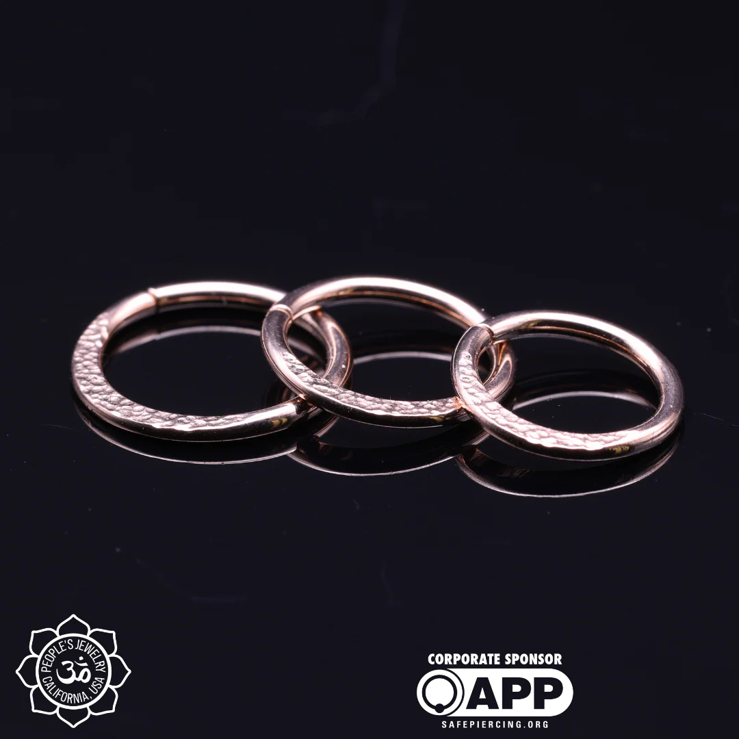 14k Gold Flattened Rings - People's Jewelry - Image 4