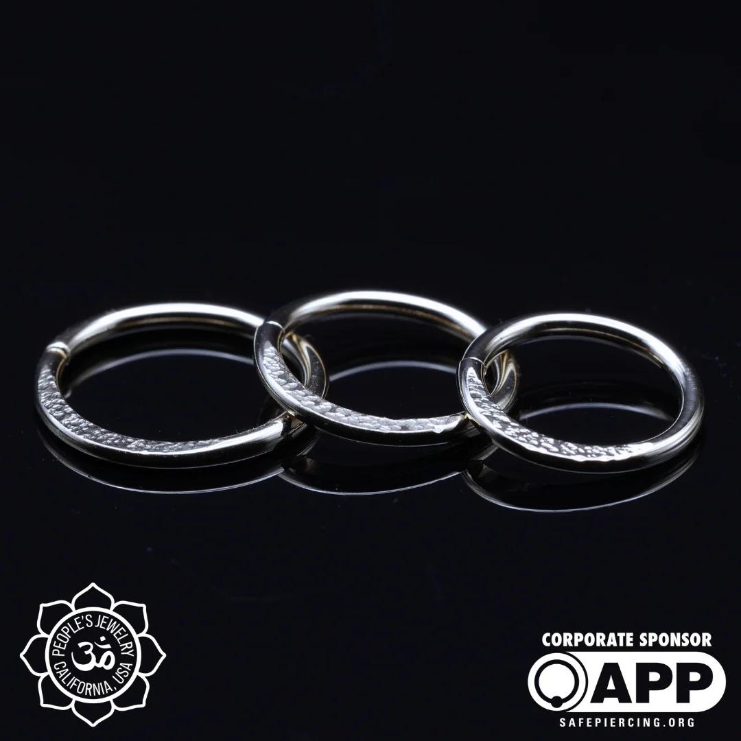 14k Gold Flattened Rings - People's Jewelry - Image 7