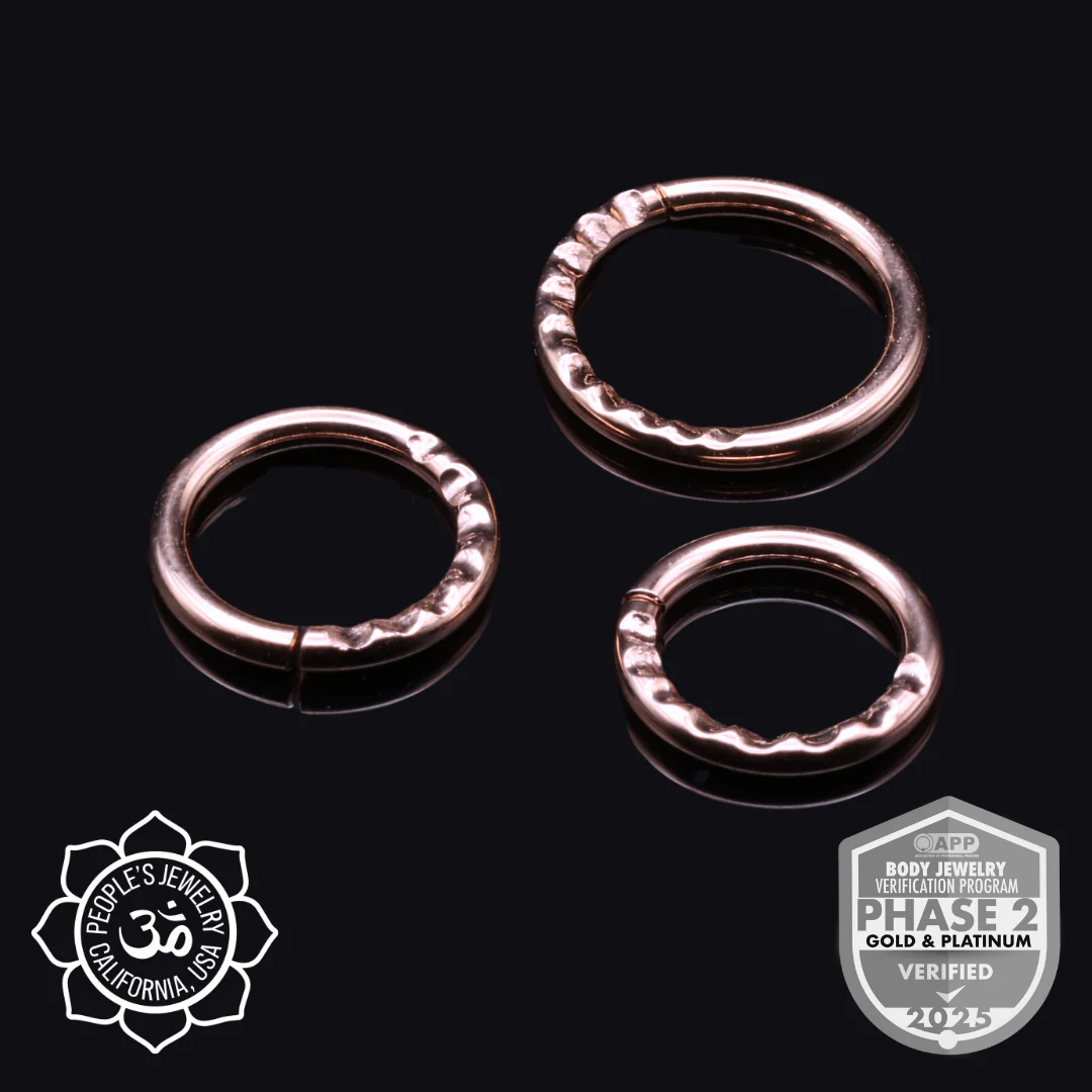 14k Gold Scalloped Rings - People's Jewelry - Image 2