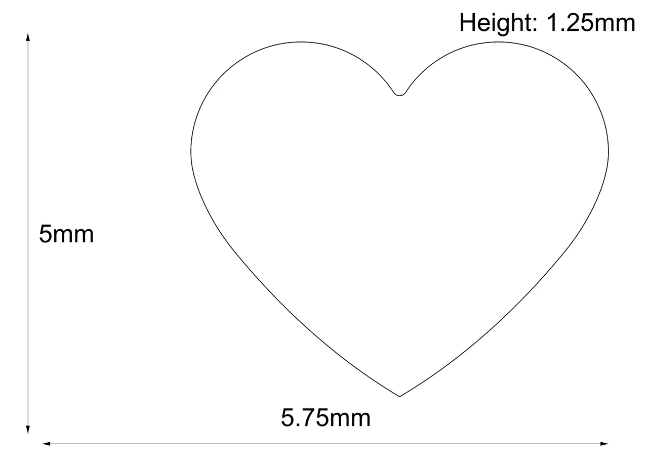 Threadless 18k Gold Stippled Heart Frame End #3 - Industrial Strength - Image 2