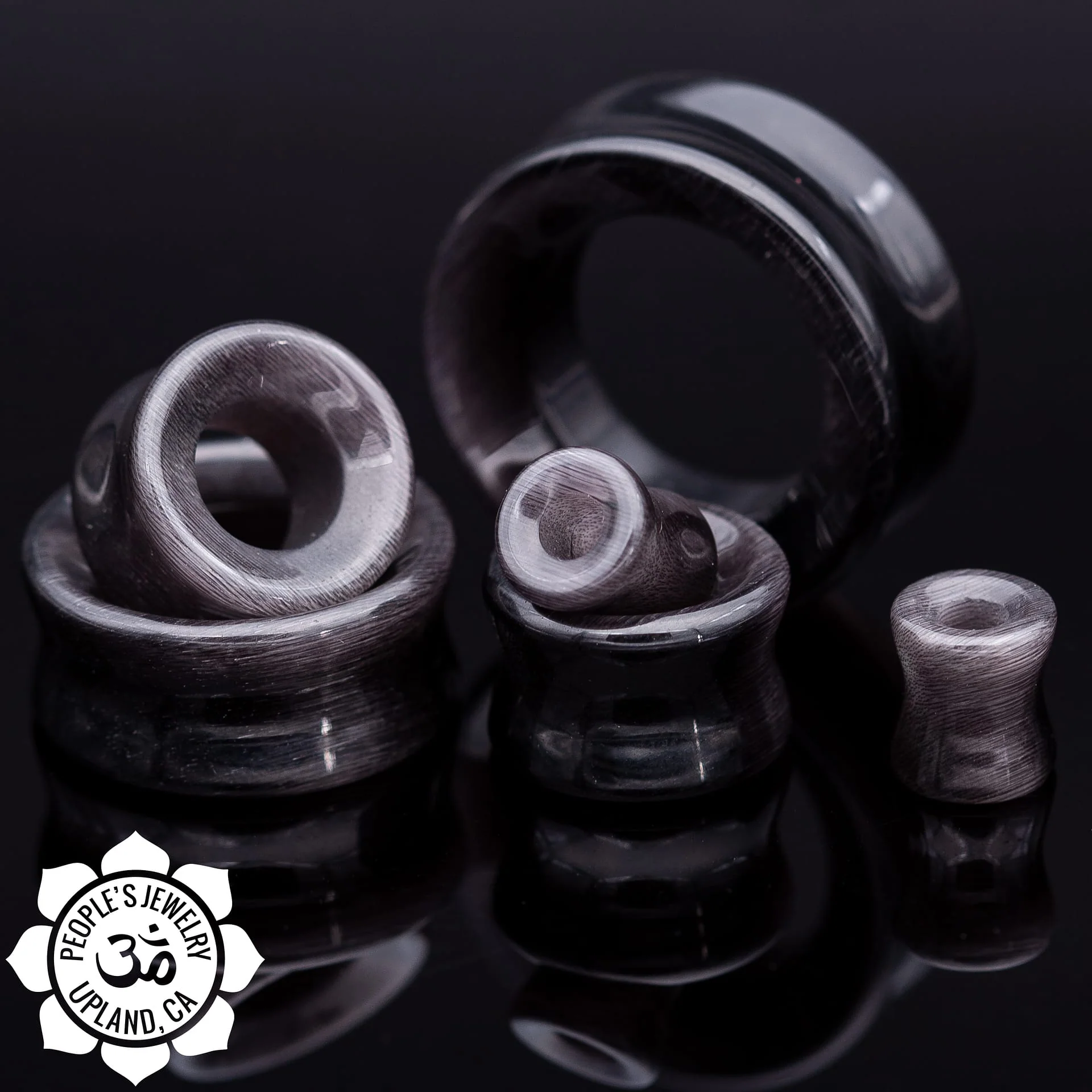 Black Cat's Eye Eyelets by Peoples Jewelry