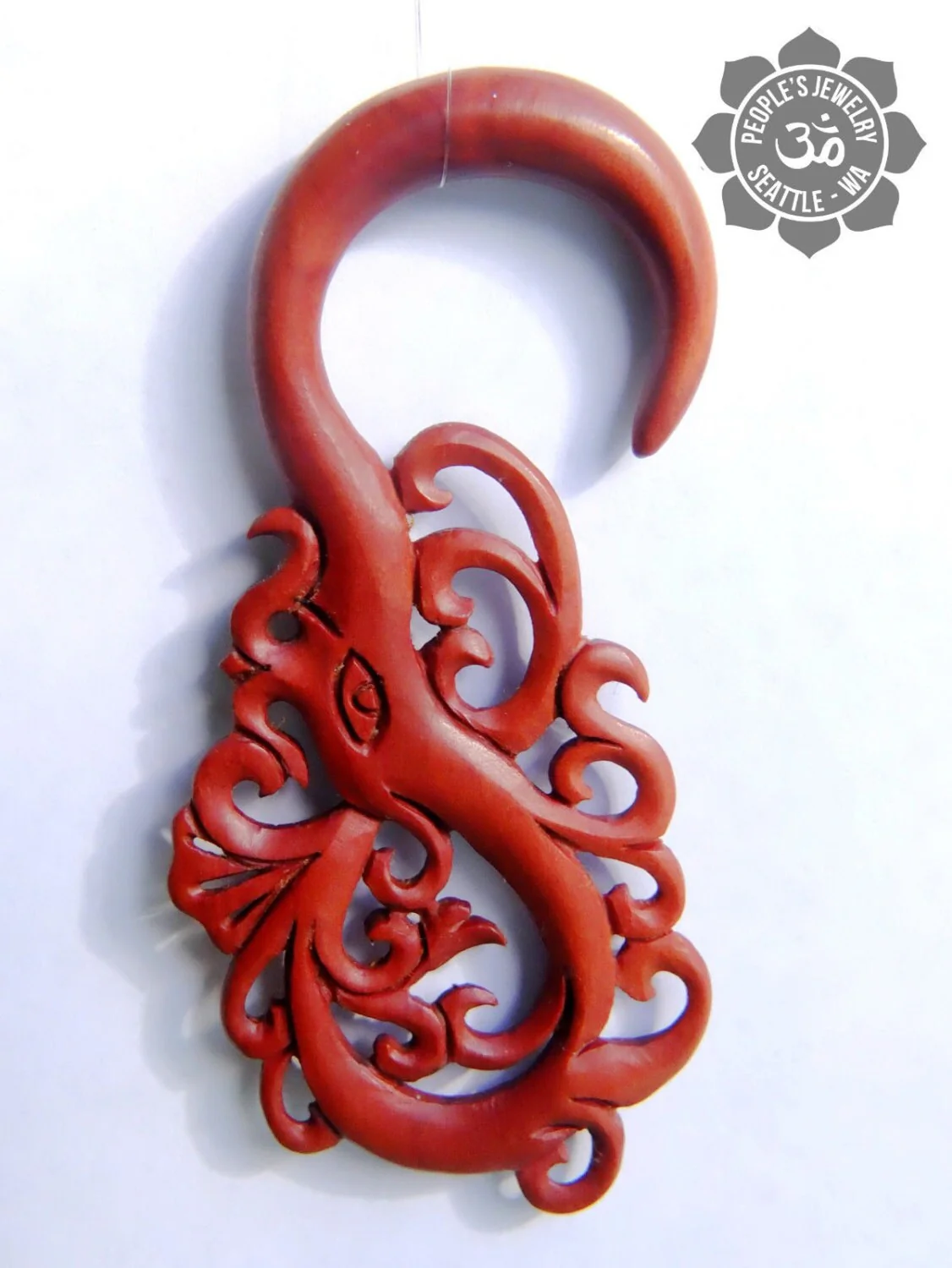 Borneo Dragon Carved Sawo Wood Hangers