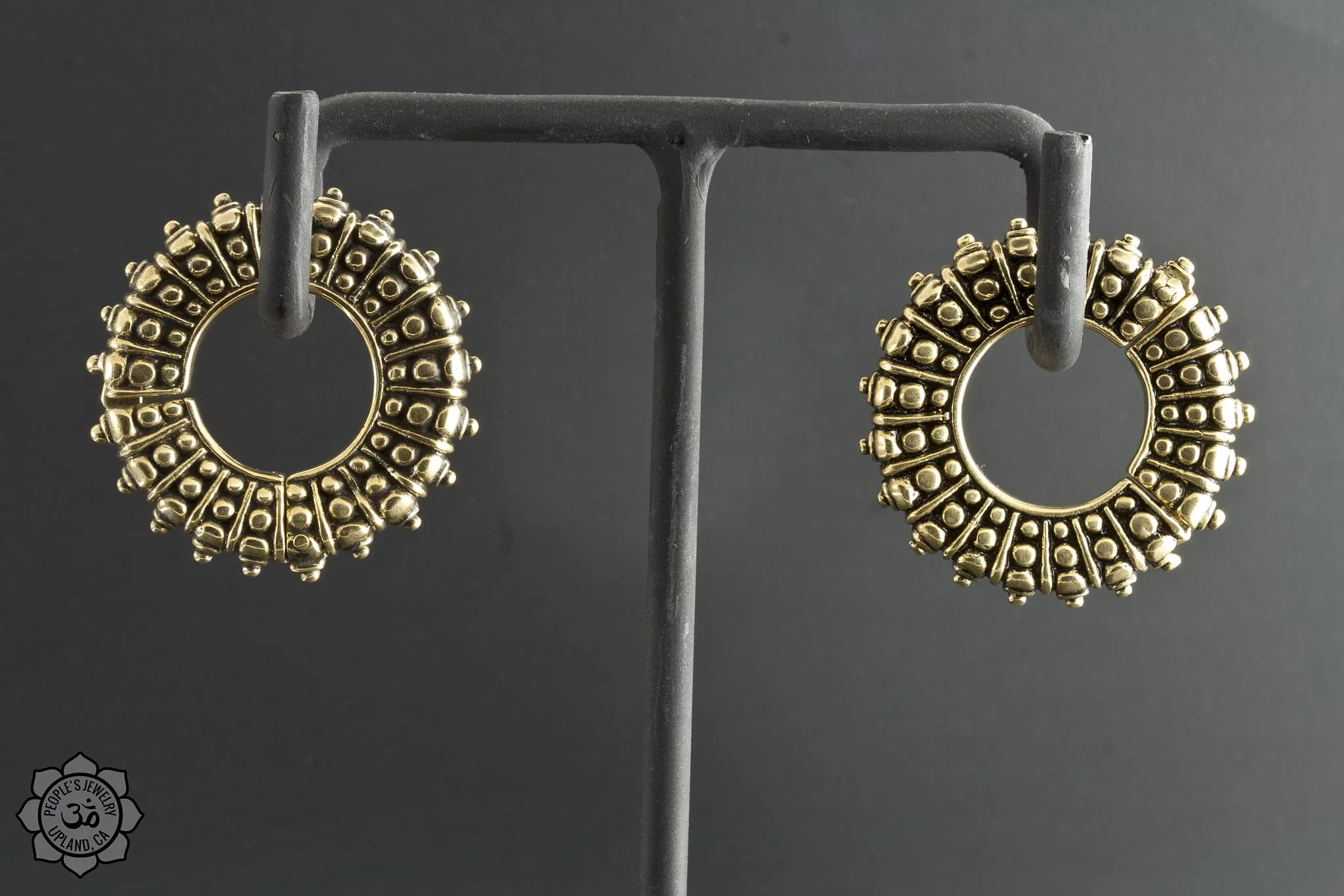 Brass Beaded Wheel Clickers by Peoples Jewelry