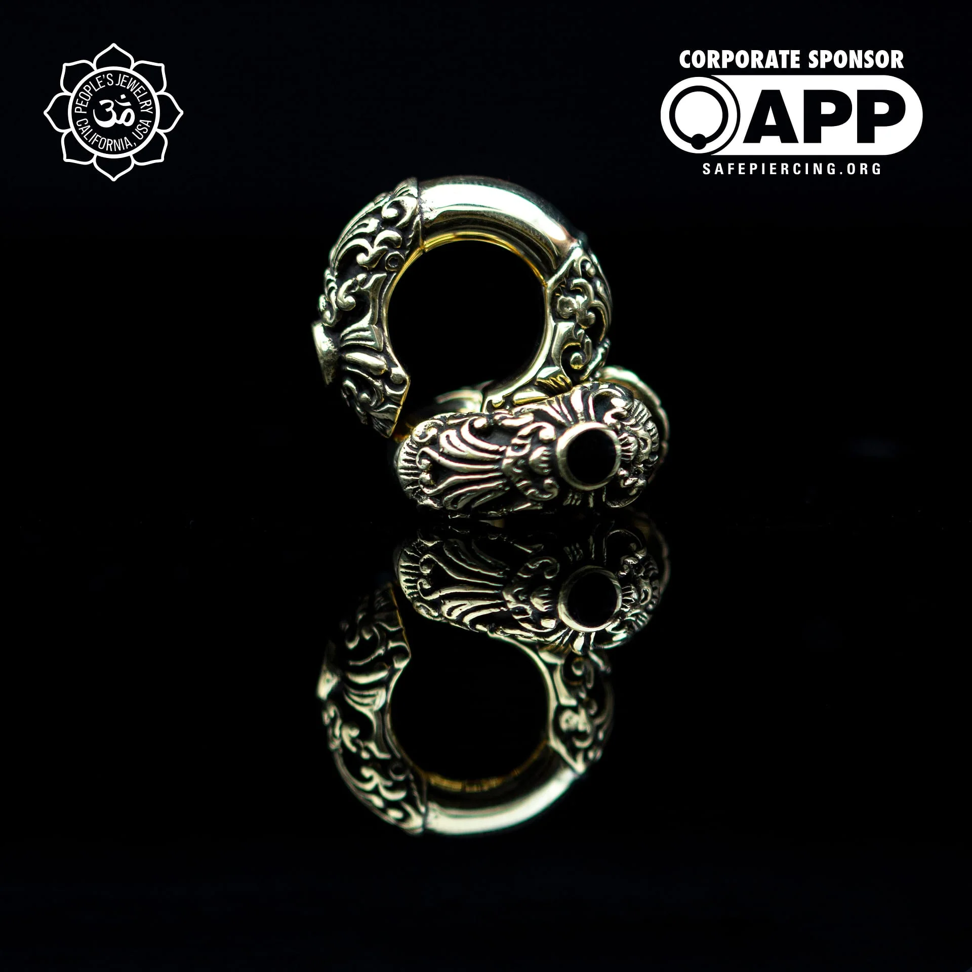Brass Black Widow Weights by Peoples Jewelry