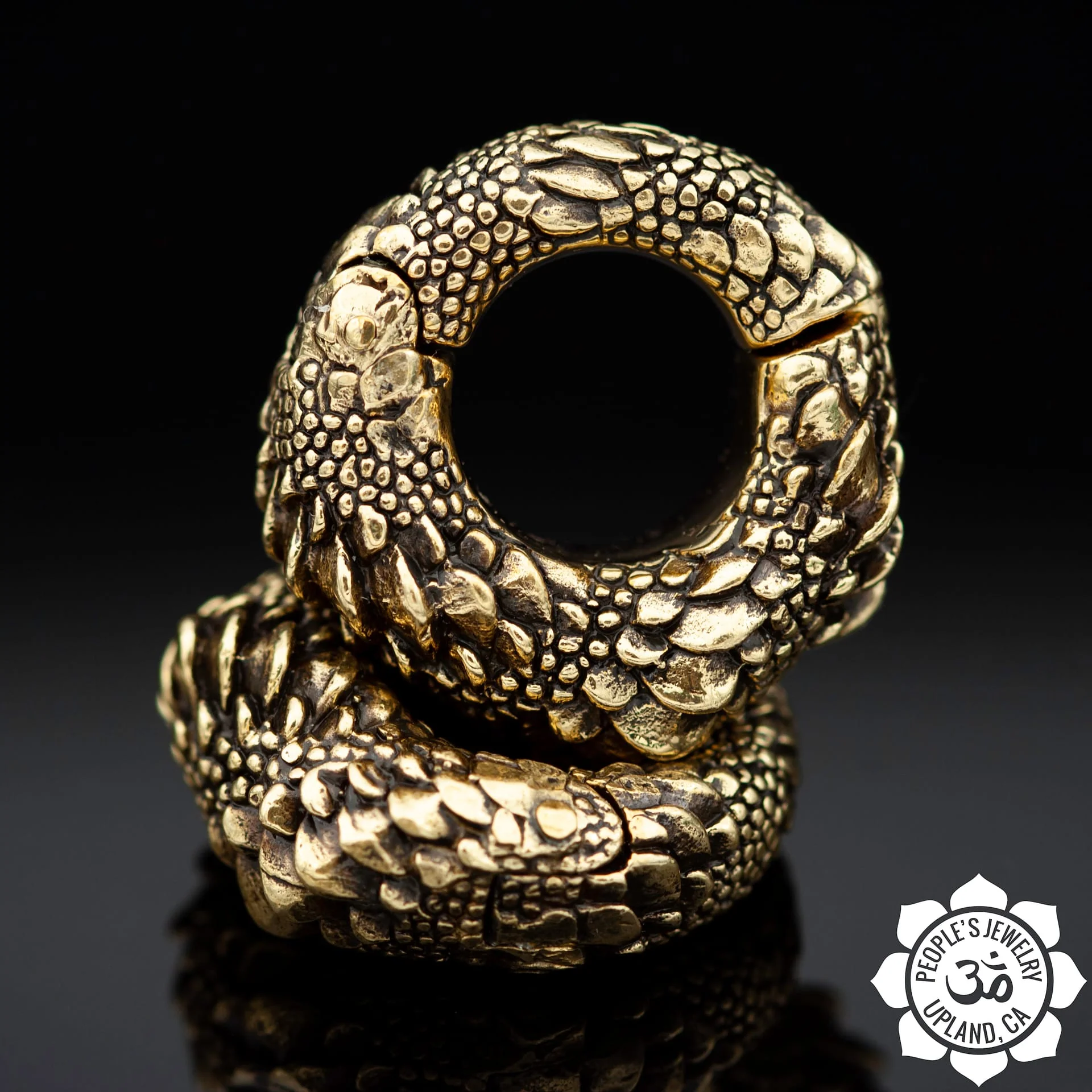 Brass Dragon Scale Clickers by Peoples Jewelry - Image 2