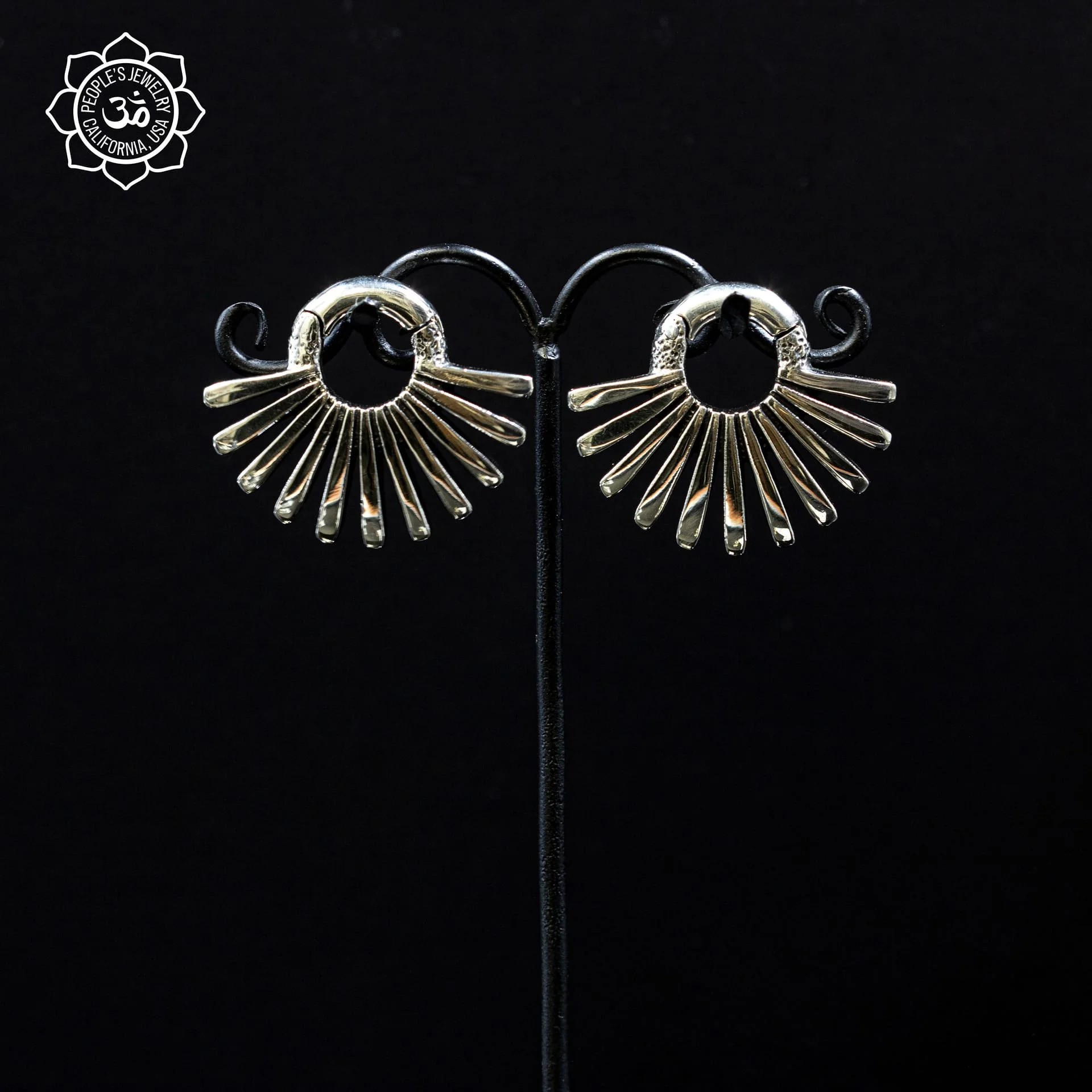 Brass Fan Clickers by Peoples Jewelry - Image 3