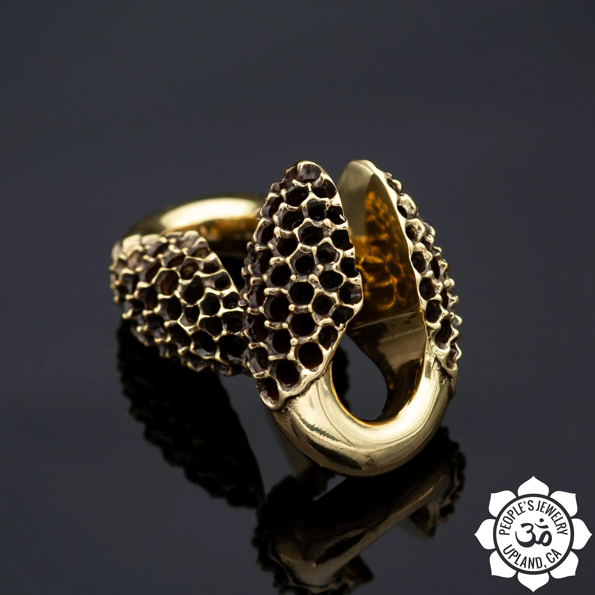 Brass Hive Keyhole Weights by Peoples Jewelry - Image 2