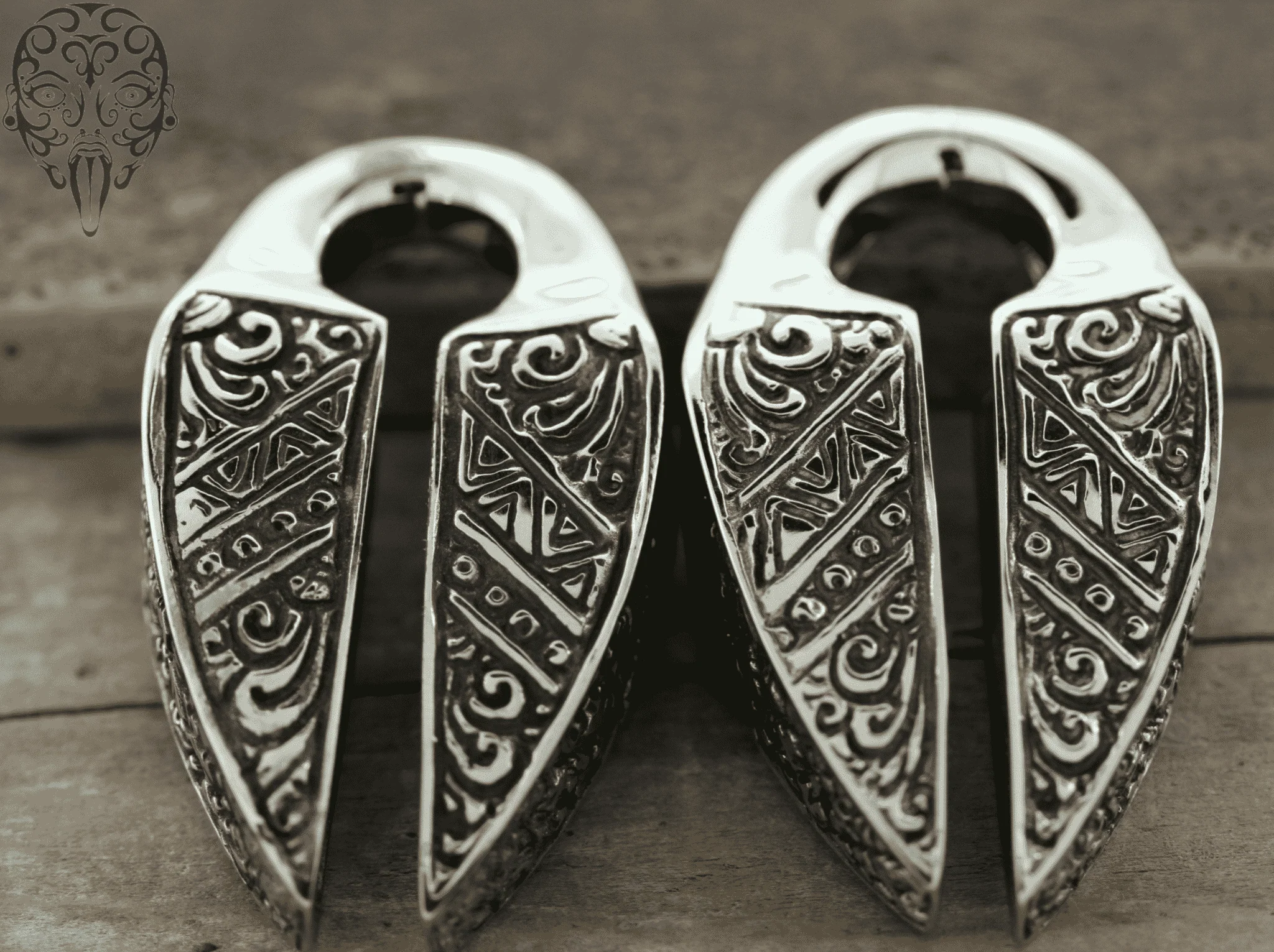 Brass Pantai Ear Weights by Diablo Organics