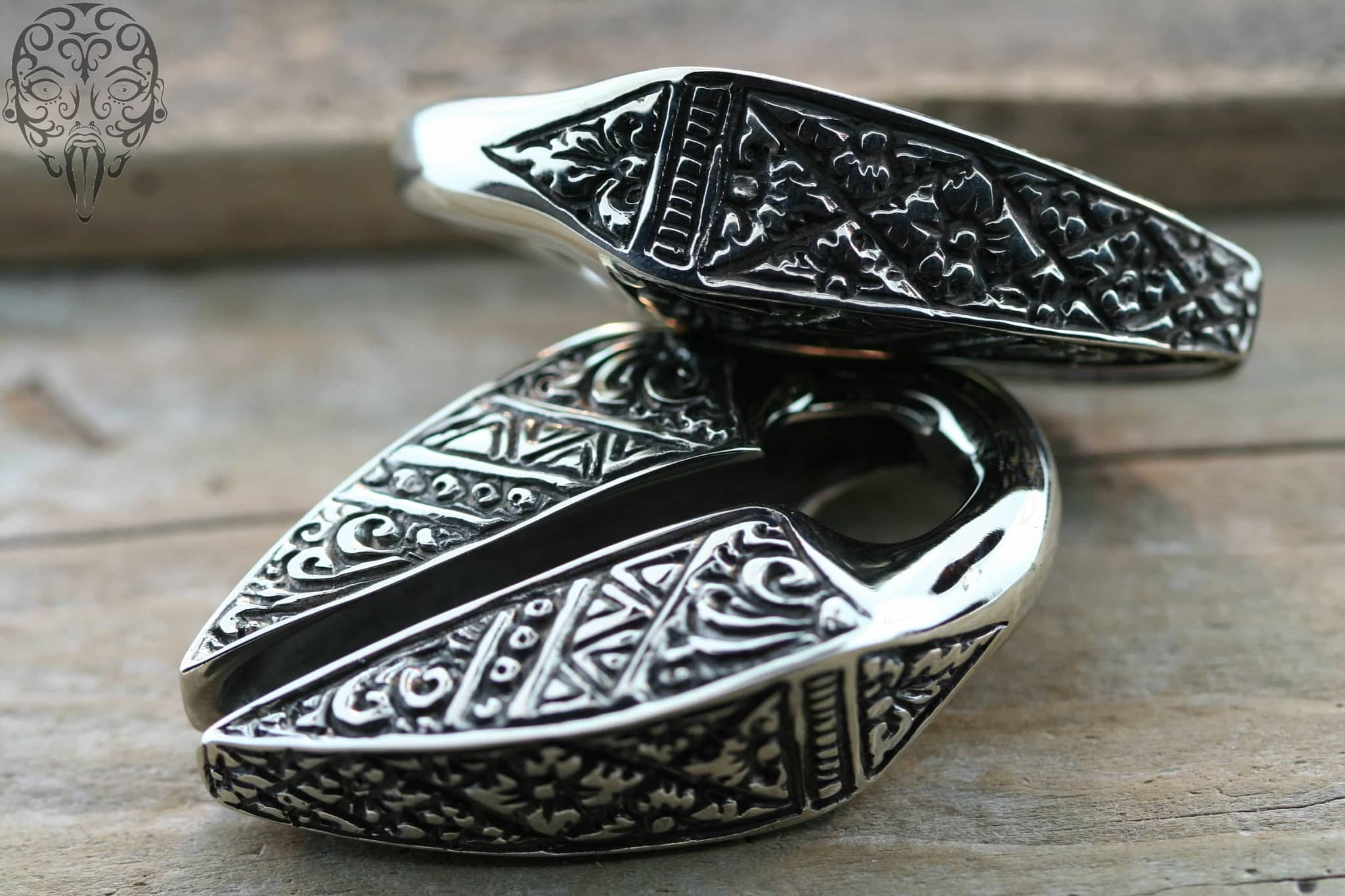 Brass Pantai Ear Weights by Diablo Organics - Image 2