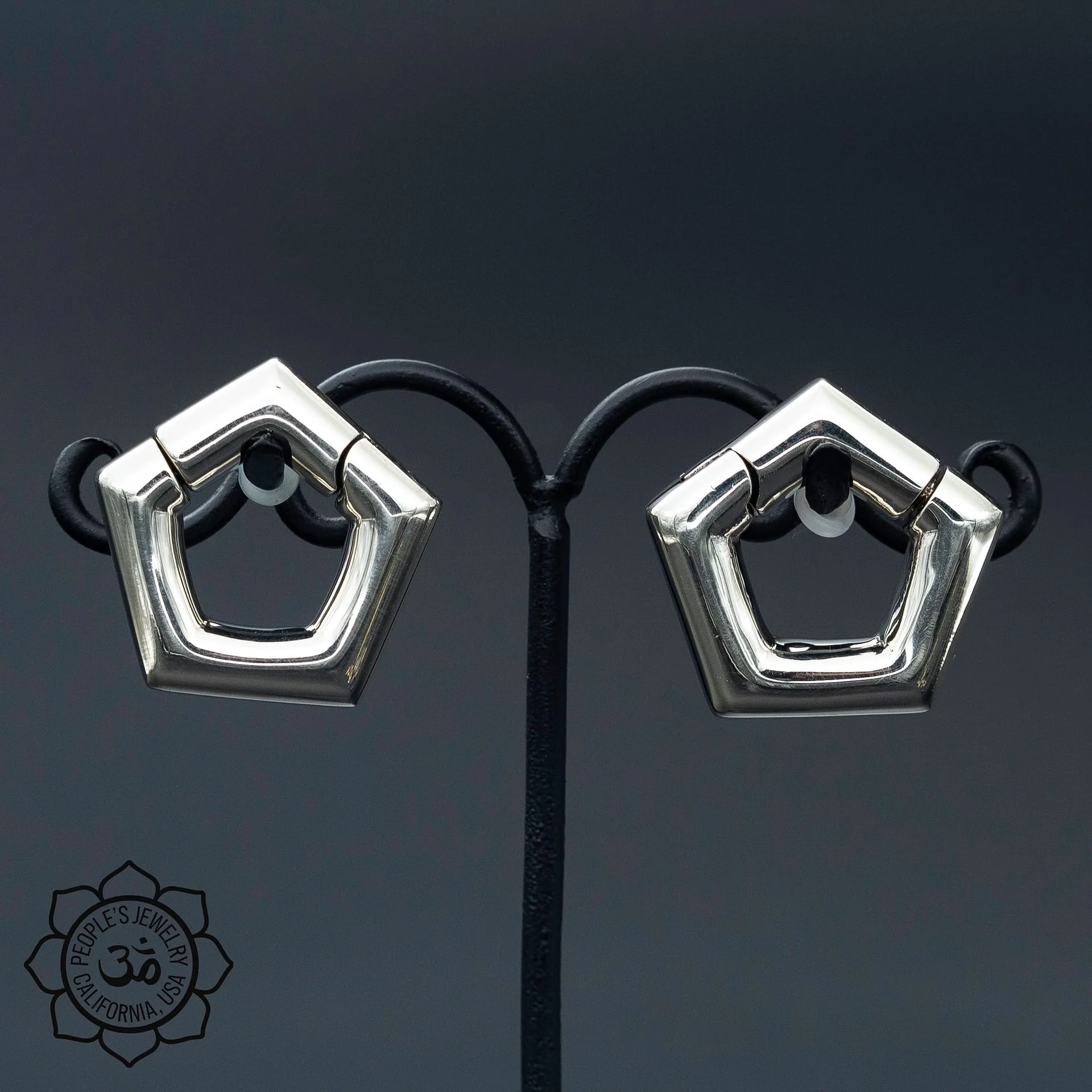 Brass Pentagon Clickers by Peoples Jewelry - Image 2