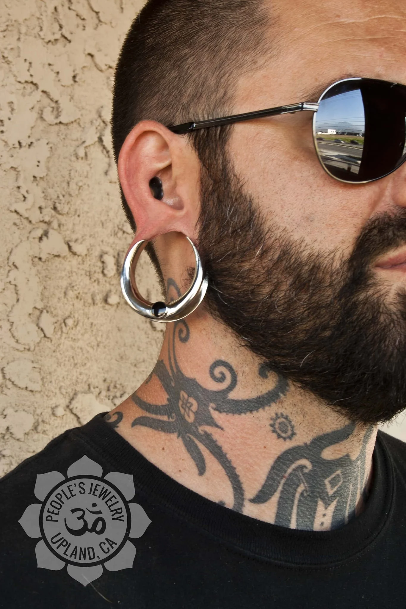 Brass Saddle Spreaders with Onyx by Peoples Jewelry - Image 5