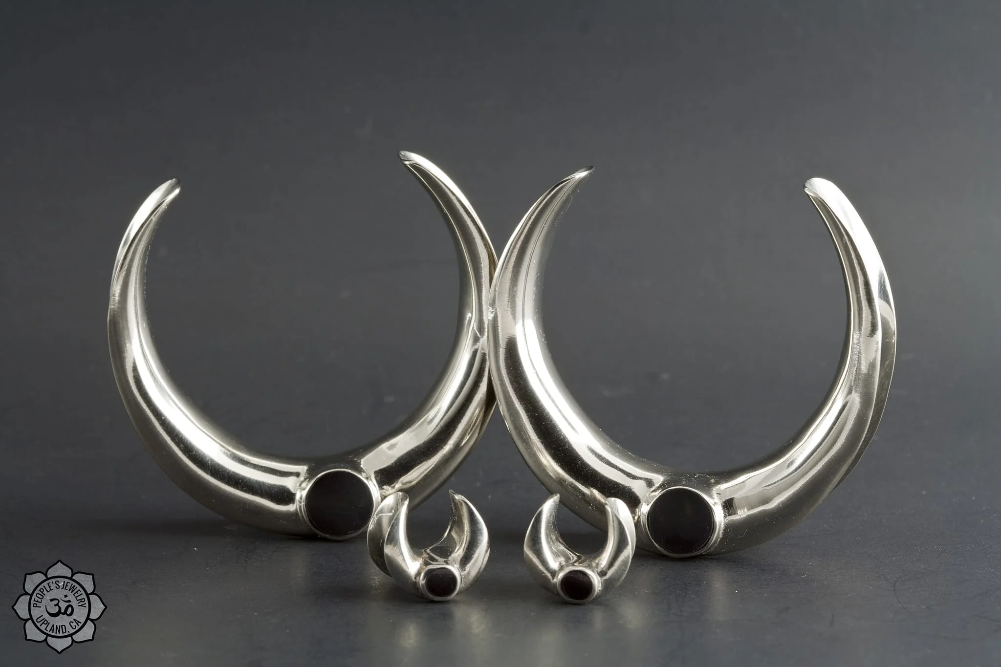 Brass Saddle Spreaders with Onyx by Peoples Jewelry - Image 6