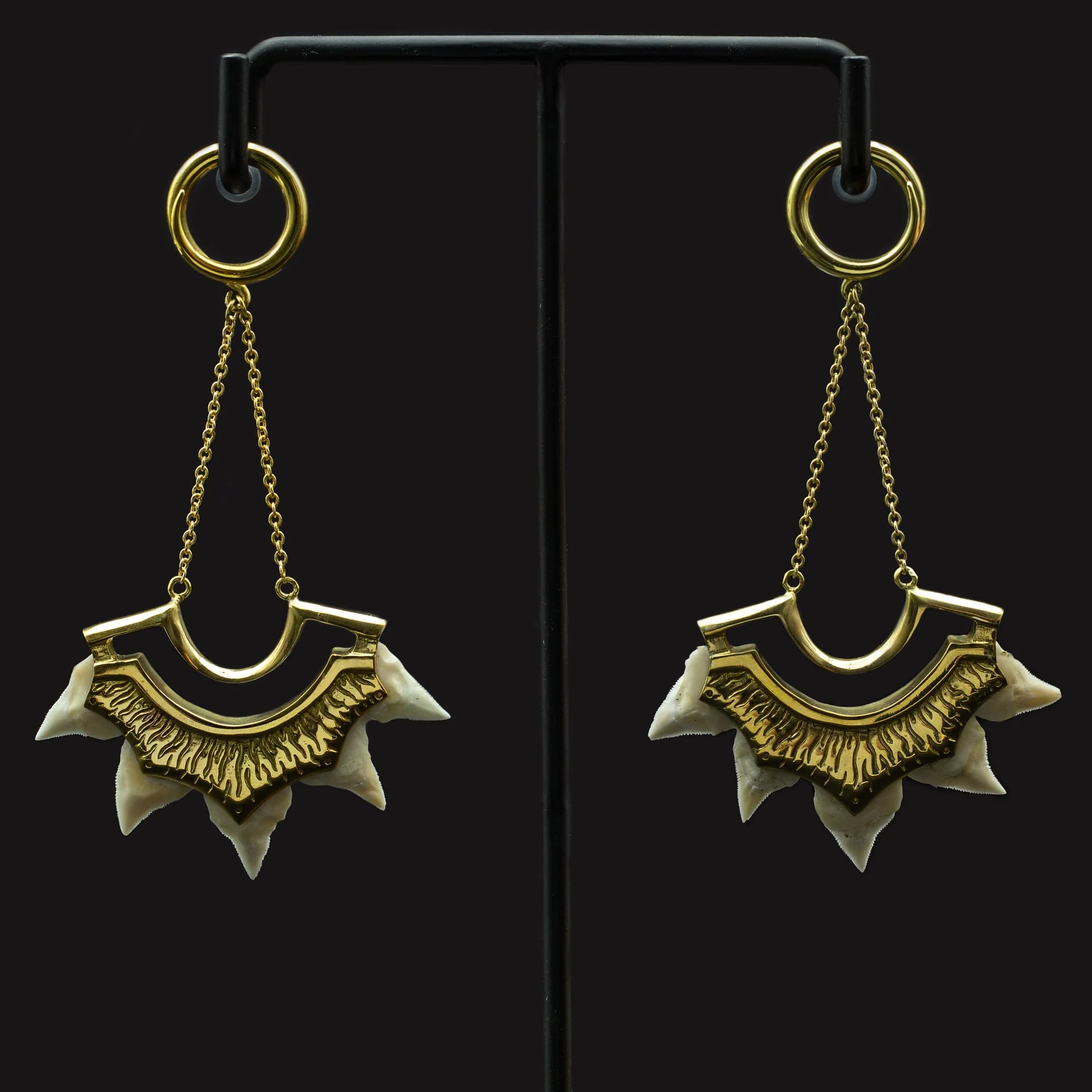 Brass Shark Teeth Fans