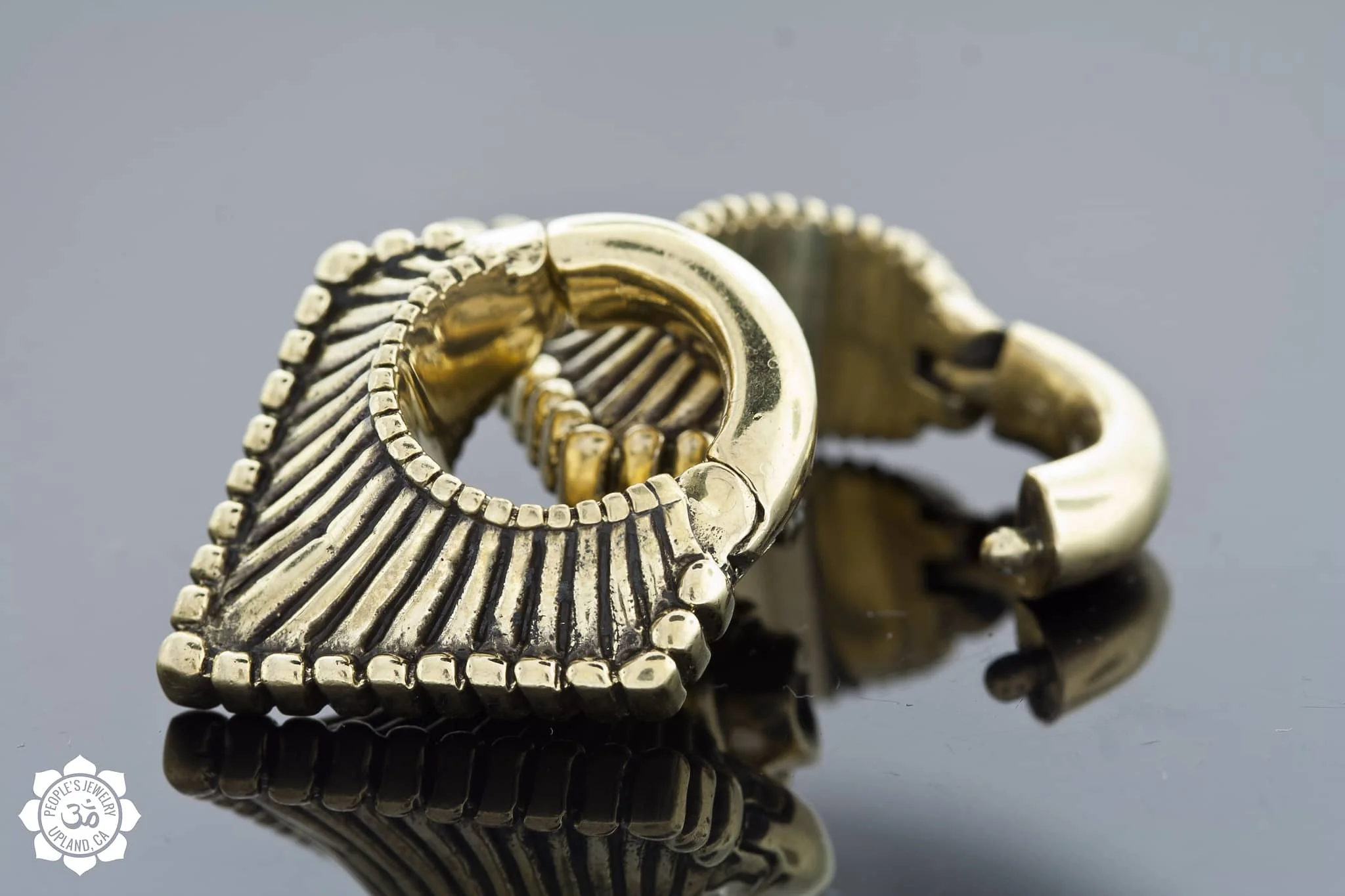 Brass Triangle Clickers by Peoples Jewelry - Image 3