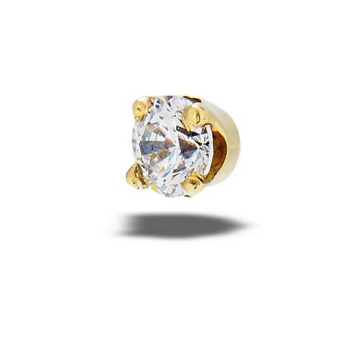 4 Prong Threadless End by Body Gems