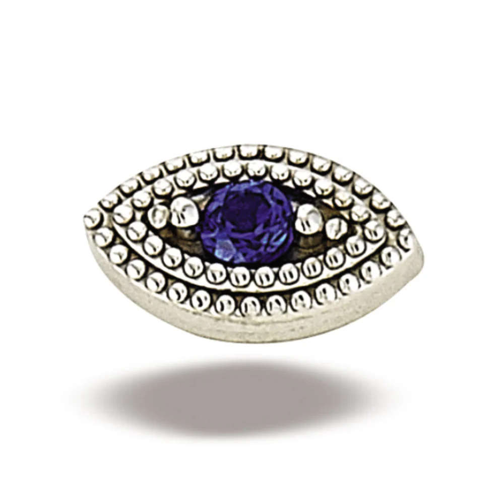 Beaded Marquise Eye Threadless End by Body Gems