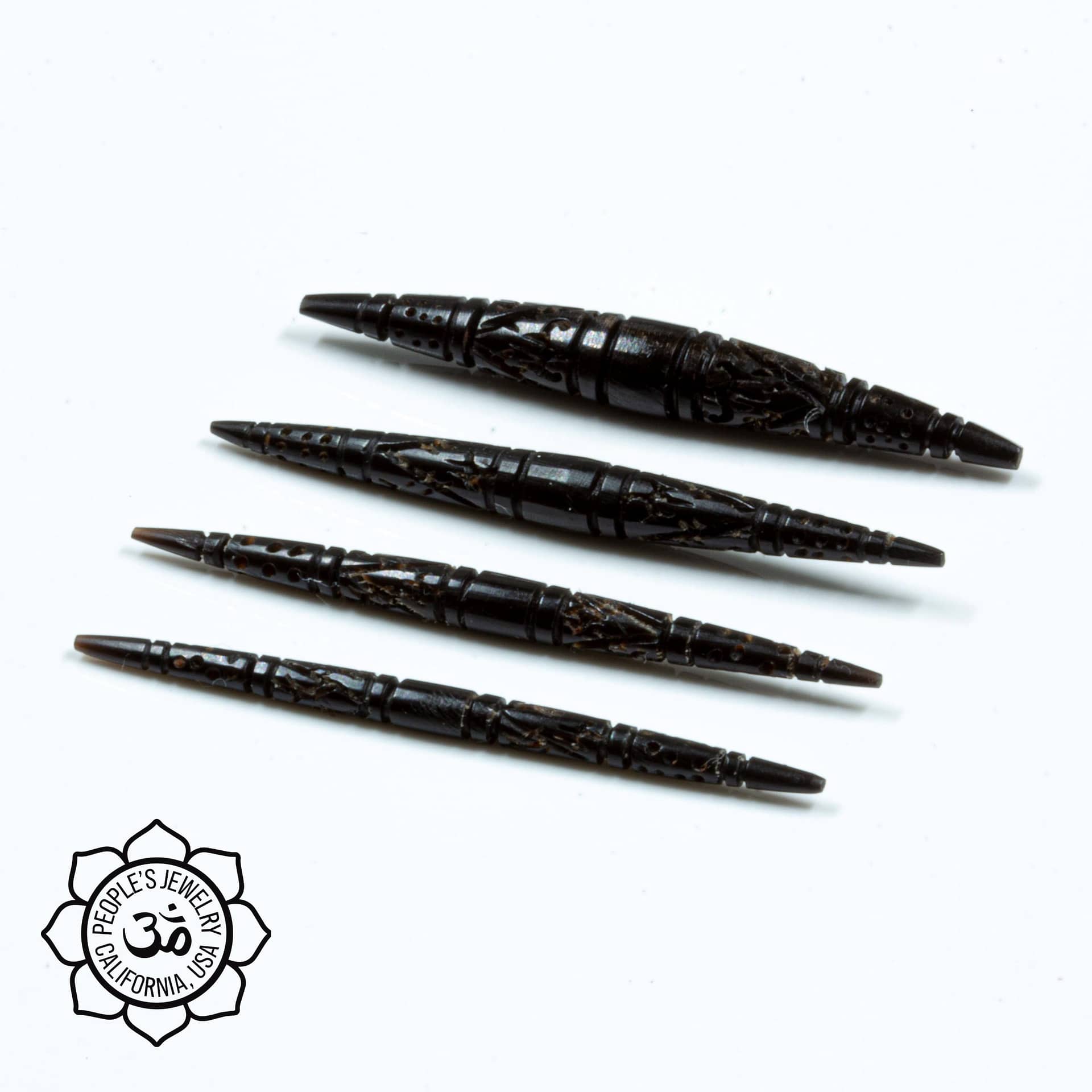 Carved Feather Horn or Bone Spikes by Peoples Jewelry - Image 3