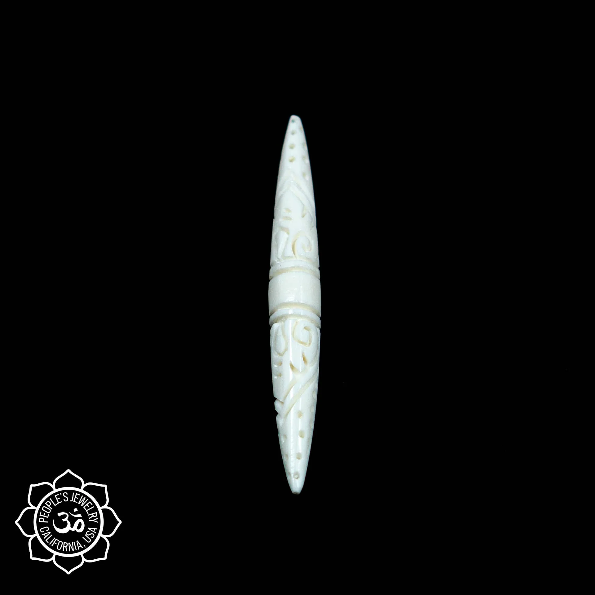 Carved Wind Horn or Bone Spikes by Peoples Jewelry