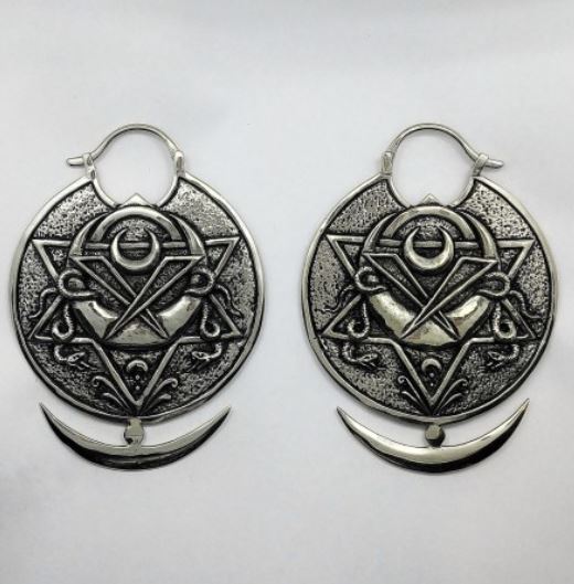 Cerridwen Earrings (Stretched) by Queen of the Ashes - Image 2