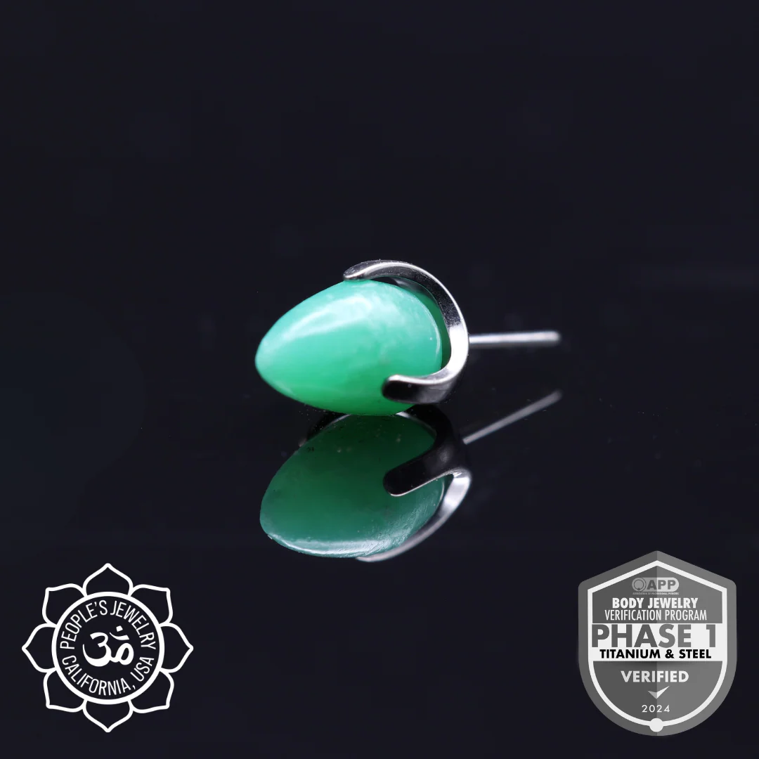 Claw-Set Natural Stone 4mm Bullets by Peoples Jewelry - Image 13