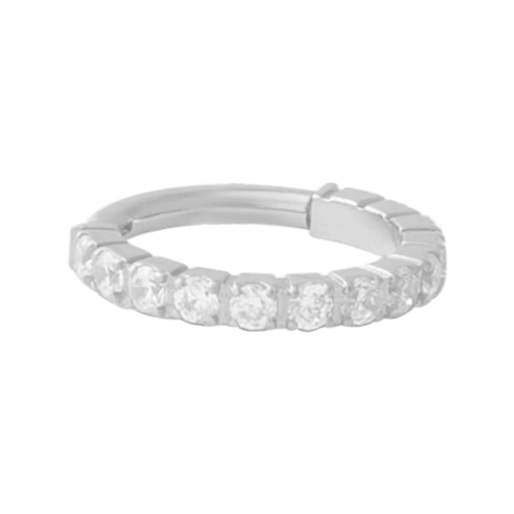 Diablo Organics - Titanium Tread Clicker - Clear CZ - Image 2