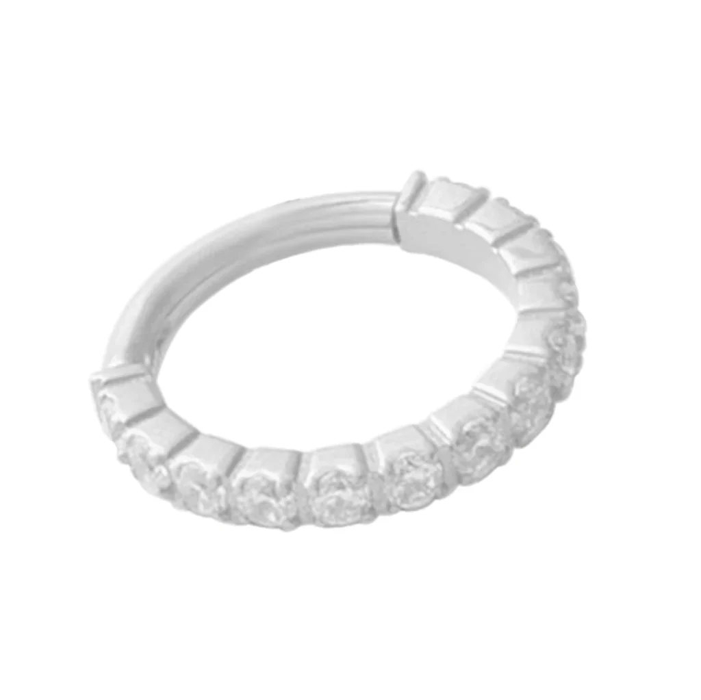 Diablo Organics - Titanium Tread Clicker - Clear CZ - Image 3