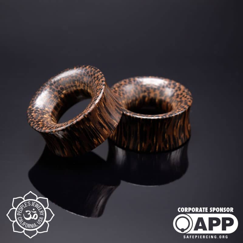 Double Flare Palm Wood Eyelets by Peoples Jewelry - Image 4