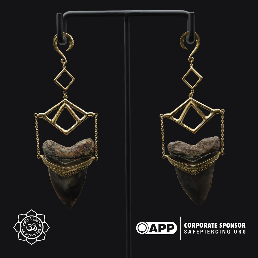 Fakelodon Brass Hangers by People's Jewelry