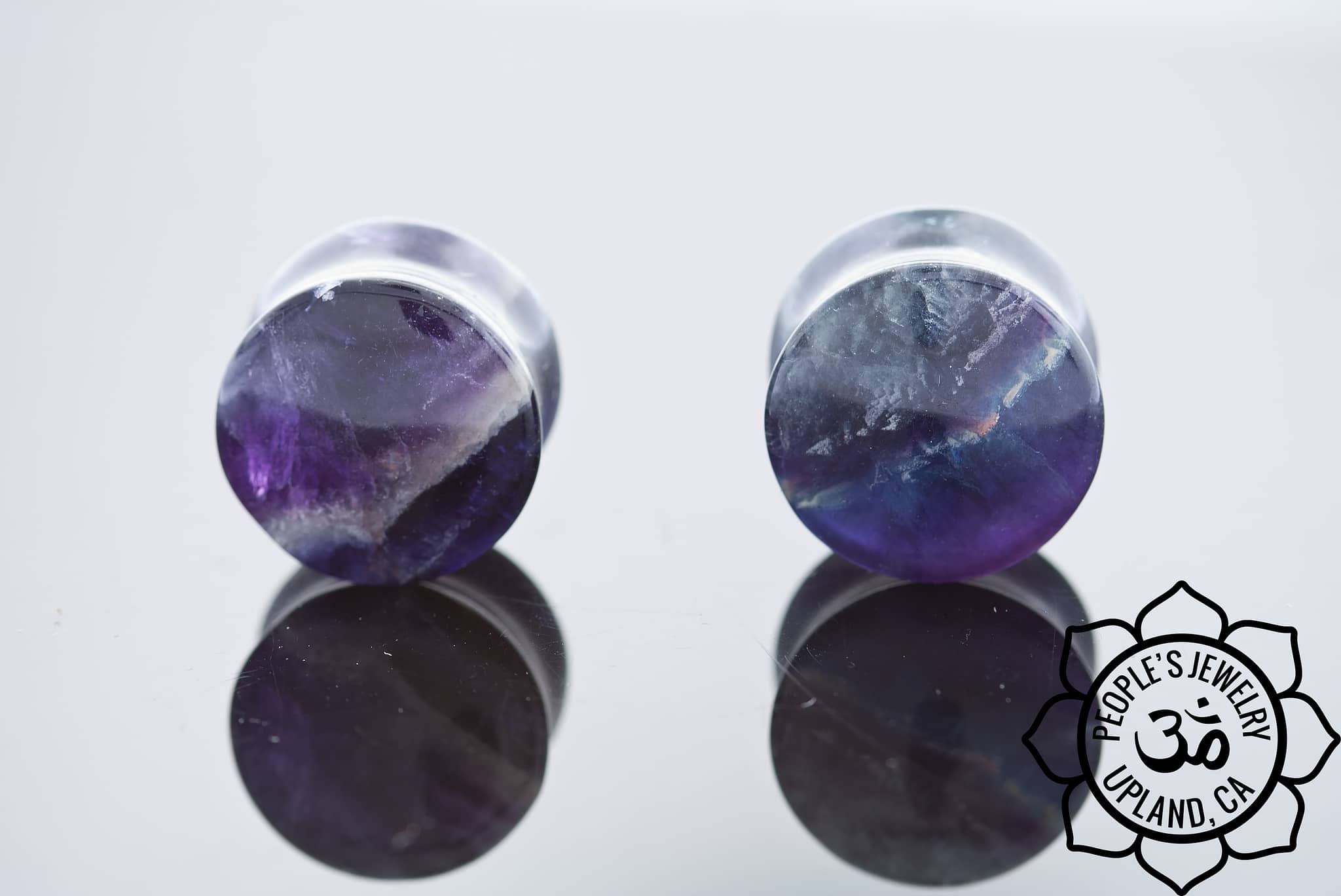 Fluorite Double Flare Plugs by Peoples Jewelry - Image 3