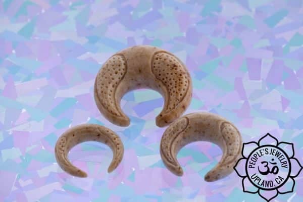 Fossilized Bone Carved Septum Pincher by Peoples Jewelry - Image 4