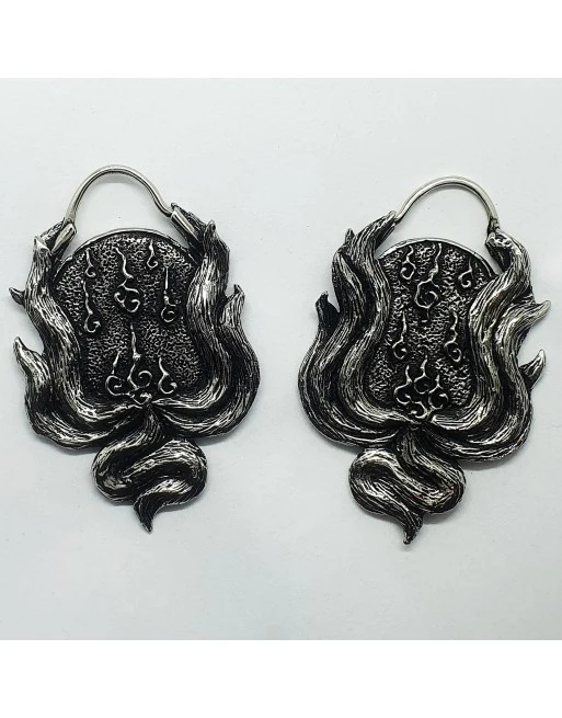 Fox Fire Earrings (Stretched)