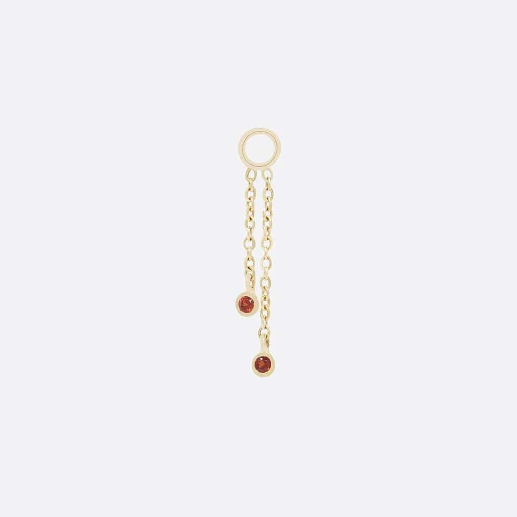 Gemmed Cascade 2 Charm by Tether Jewelry