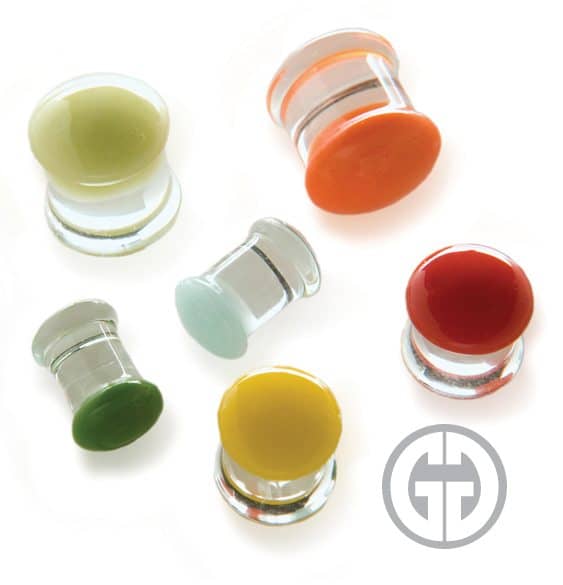 Gorilla Glass Color Front Plugs 10g (2.5mm) - Image 4