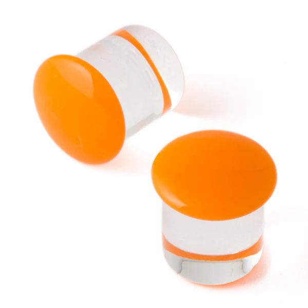 Gorilla Glass Color Front Plugs 10g (2.5mm) - Image 8