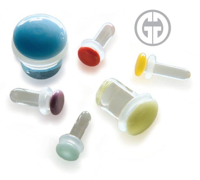 Gorilla Glass Color Front Plugs 10g (2.5mm) - Image 3