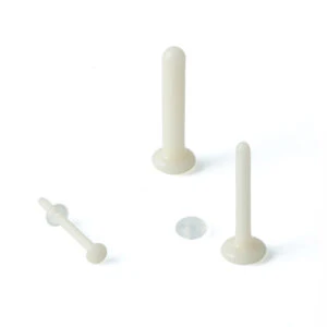 Gorilla Glass Tiny Flare Labret Retainers - Image 15