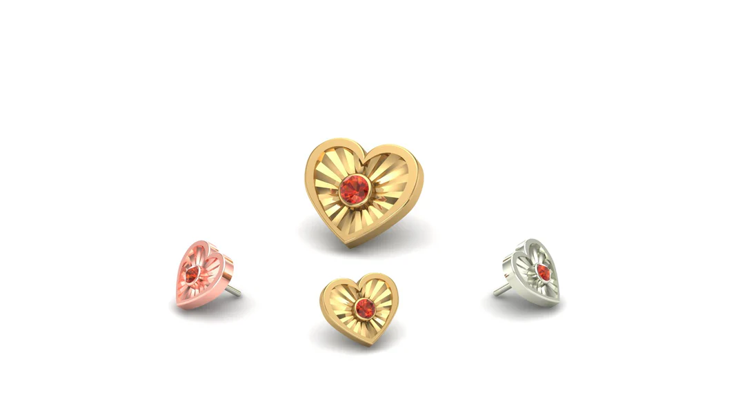 Heartburst - Mushroom Body Jewelry - Image 2
