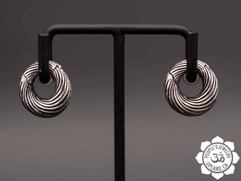 Hinged Brass Rings - Stripes by Peoples Jewelry - Image 4