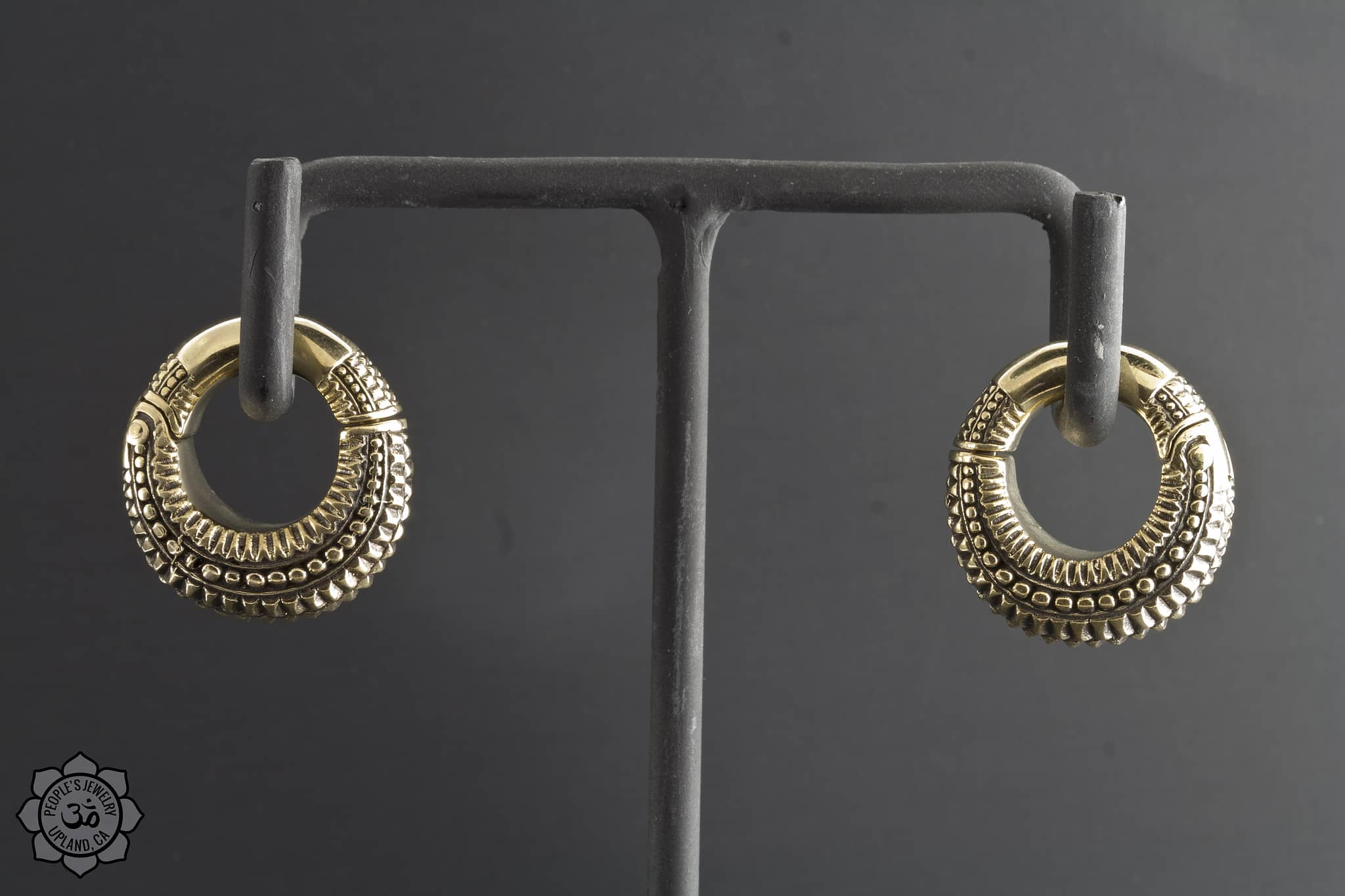 Intricate Brass Beaded Clickers by Peoples Jewelry - Image 4