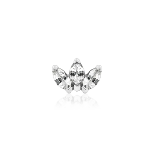Junipurr Jewelry Triple Marquise Fan CZ - Image 2
