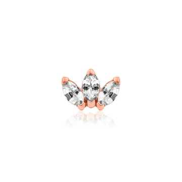 Junipurr Jewelry Triple Marquise Fan CZ - Image 3