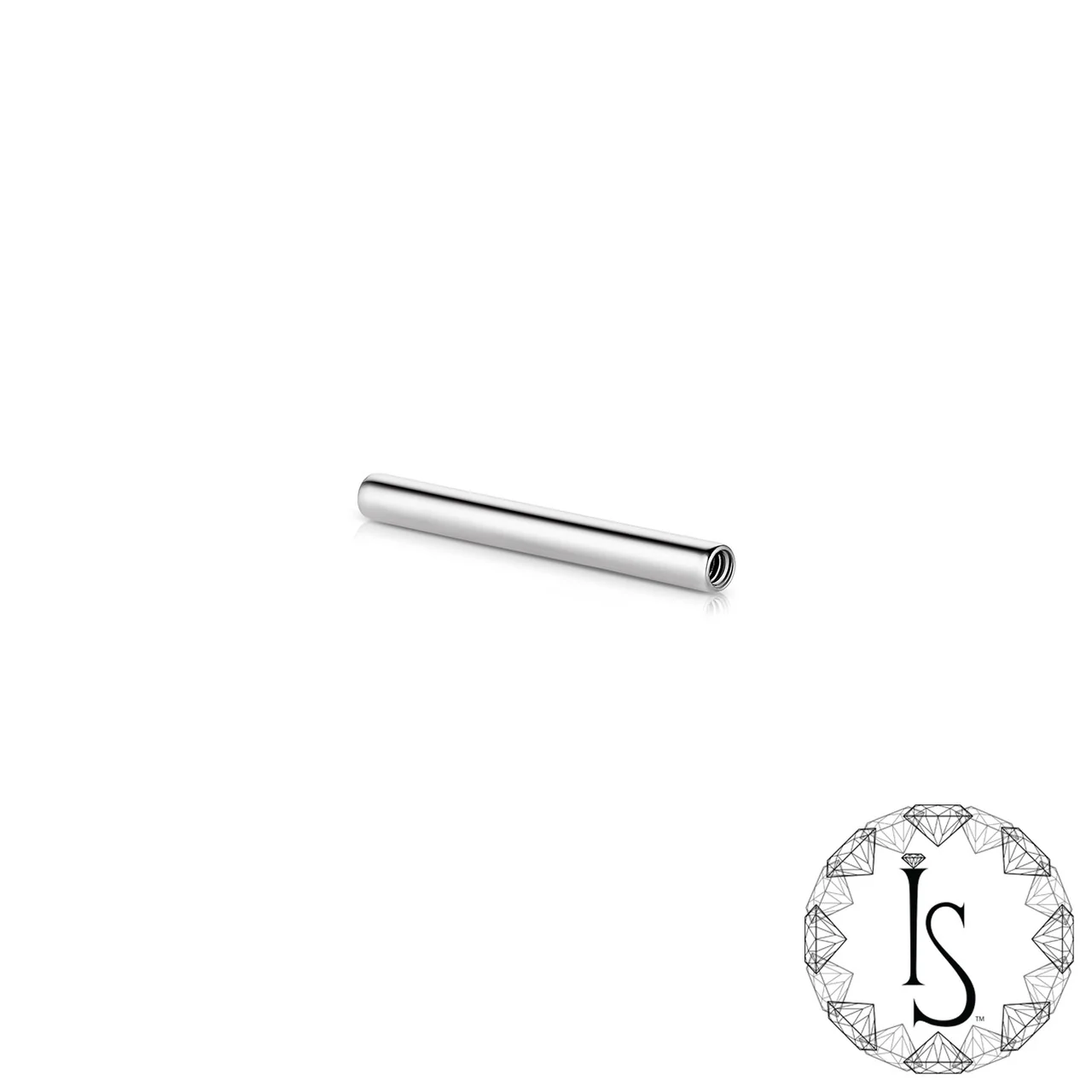 Large Gauge Threaded Straight Barbell by Industrial Strength