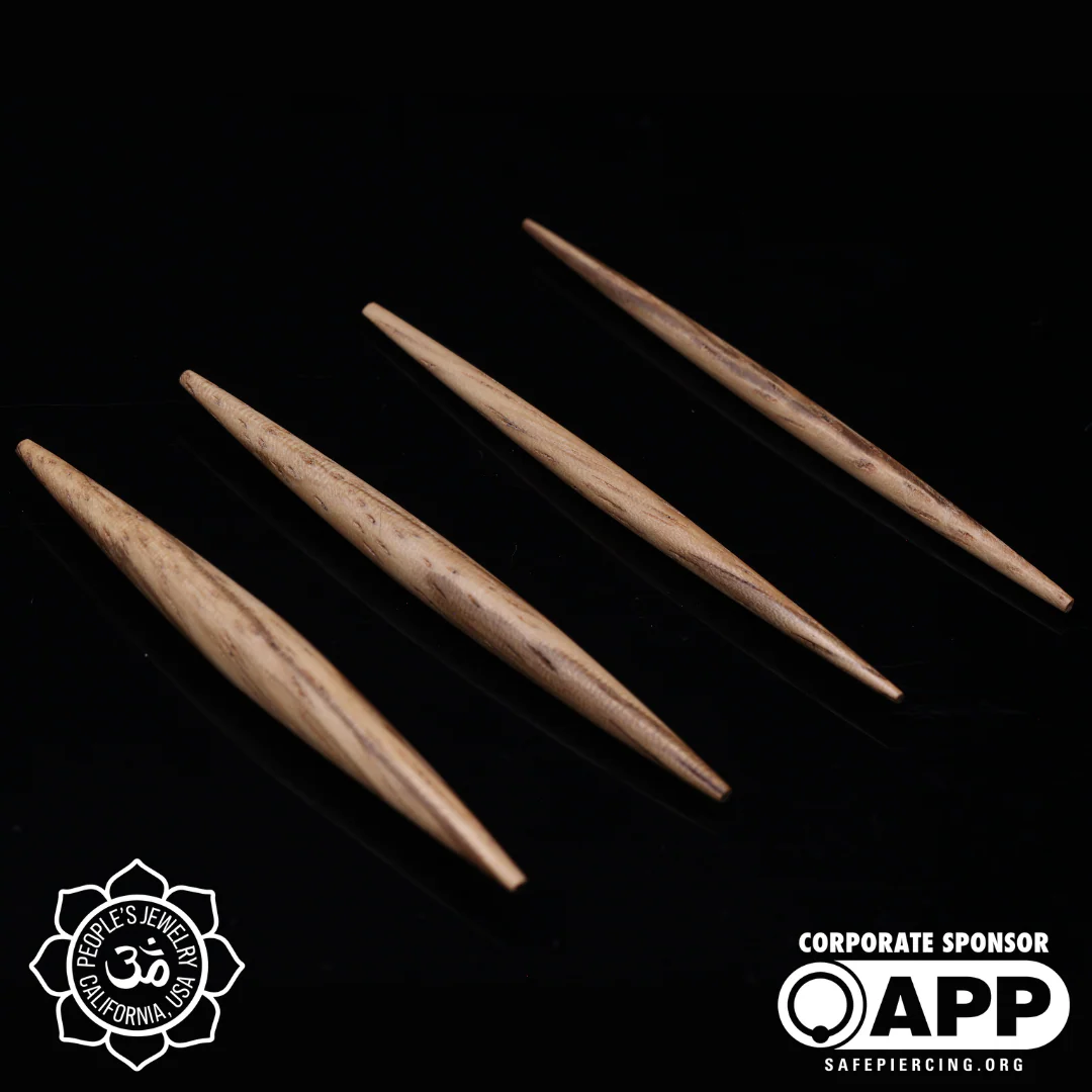 Walnut Wood Spikes - Peoples Jewelry