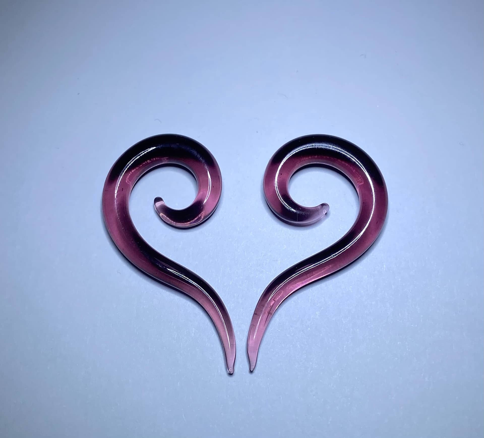 Long Glass Solid Color Spirals - Image 3