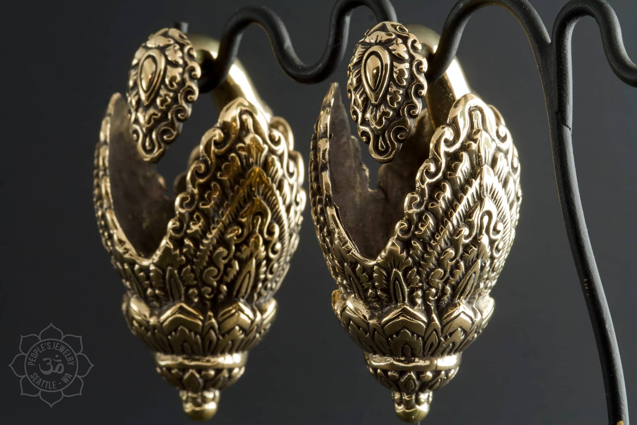 Naga Brass Ear Weights by Peoples Jewelry - Image 3
