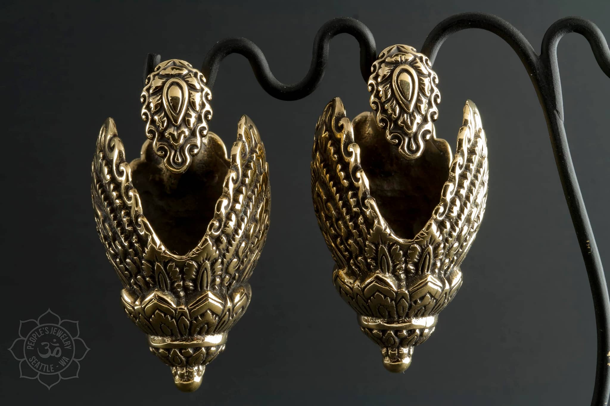 Naga Brass Ear Weights by Peoples Jewelry - Image 4