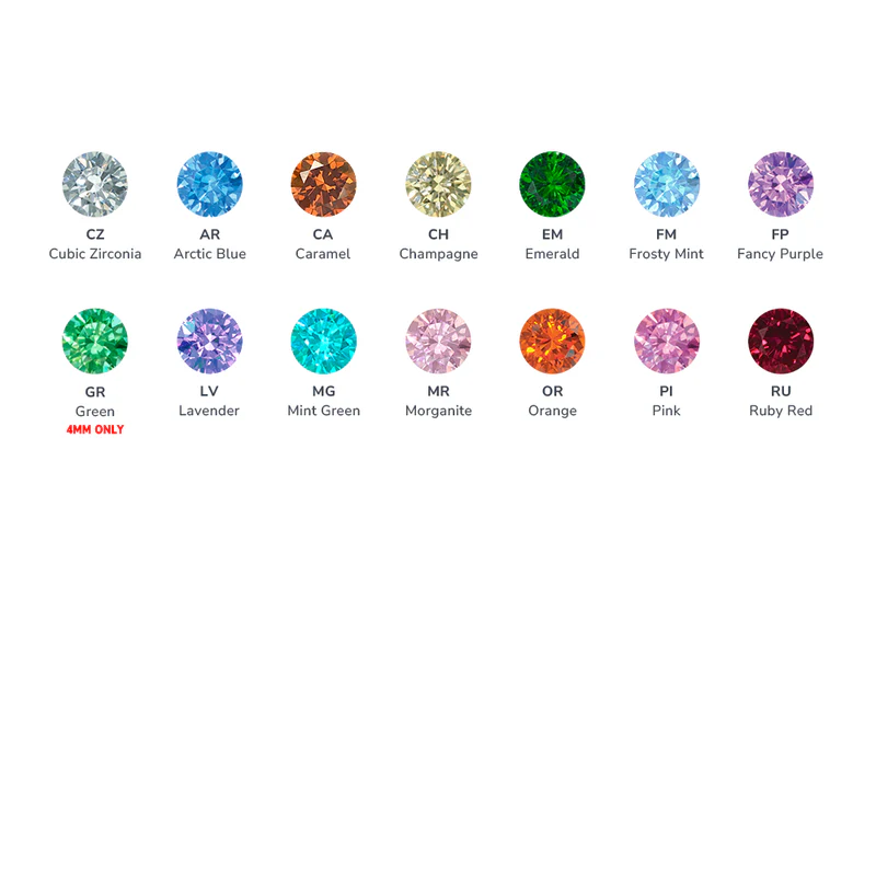 Neometal - Titanium Baguette Cut Prong Gem End - Image 2