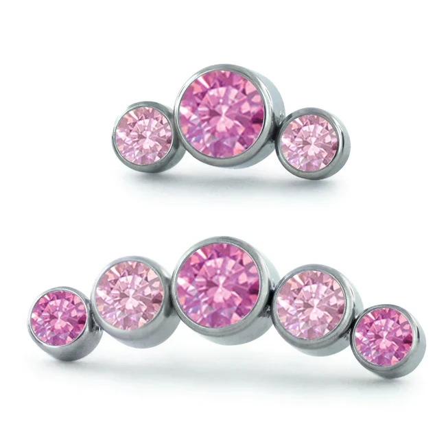 Neometal - Dreamland Bezel Set Gem Cluster - Curved - Image 4
