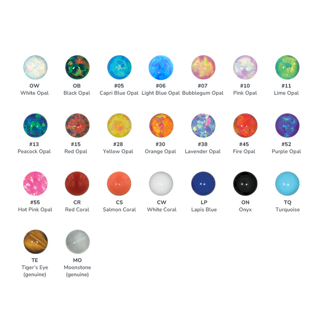 NeoMetal - Titanium Sun Cabochon Ends - Image 2